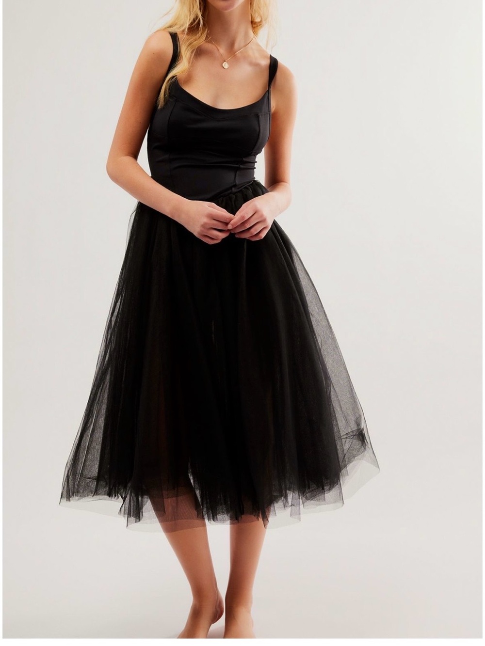 Free People Let's Talk Tutu Slip Dress